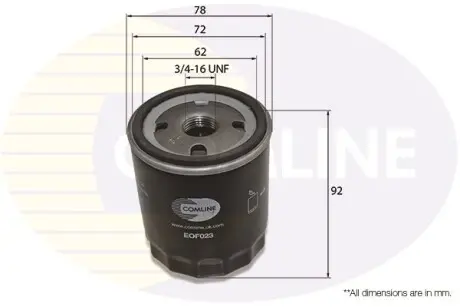 Масляний фільтр COMLINE EOF023