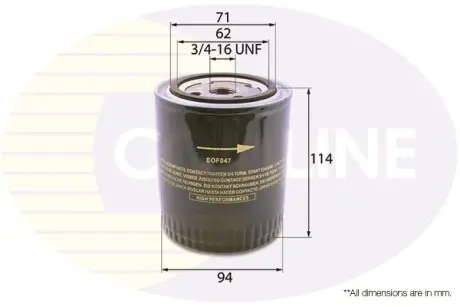 Масляний фільтр COMLINE EOF047