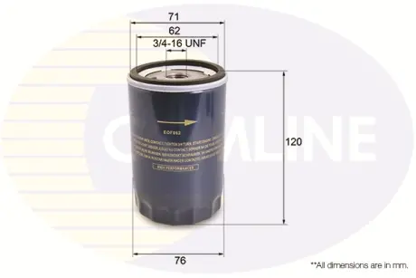 Масляний фільтр COMLINE EOF062