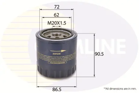 Масляний фільтр COMLINE EOF246