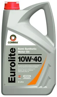 Моторна олива Eurolite (5L) 10W40 API CF SN MB 229.3 PSA B71 2300 RENAULT RN 0700 RENAULT RN 0710 VW 501.01 VW 505.00 COMMA EUROLITE 10W40 5L