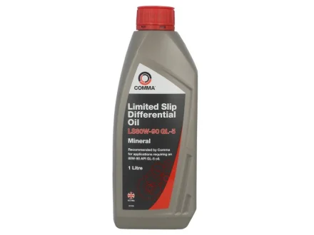 Трансмісійна олива MTF (1L) 80W90 API GL-5 LIMITED SLIP (LS) FORD M2C119 A MITSUBISHI 8149630EX COMMA LS GEAR OIL 80W90 GL5 1L