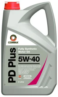 Моторна олива PD Plus (5L) 5W40 API CF SN BMW LL-04 DEXOS 2 FORD M2C917 A MB 226.5 MB 229.31 MB 229.51 PORSCHE A40 RENAULT RN 0700 RENAULT RN 0710 VW 502.00 VW 505.00 VW 505.01 COMMA PD PLUS 5W40 5L