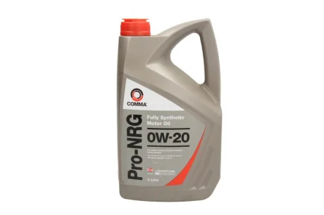 Моторна олива Pro-NRG (5L) 0W20 API ILSAC GF-5 SN CHRYSLER MS-6395 DEXOS1 GEN2 GM 4718M GM 6094M COMMA PRO-NRG 0W20 5L