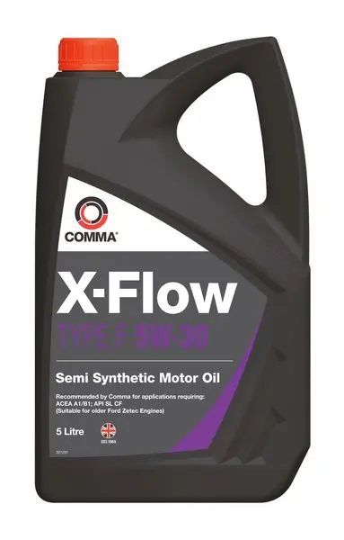 Моторна олива X-FLOW (5L) 5W30 API CF SL ACEA A5 B5 COMMA X-FLOW F 5W30 SEMI.5L (фото 1)