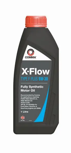 Моторна олива X-FLOW (1L) 5W30 API CF SL ACEA A1 A5 B1 B5 FORD M2C913 A FORD M2C913 B FORD M2C913 C COMMA X-FLOW F PL.5W30 SYN. 1L (фото 1)
