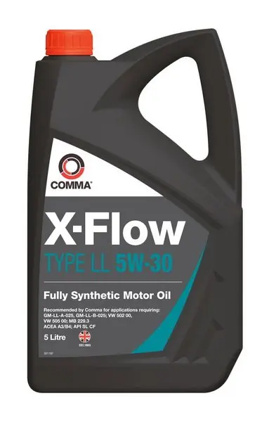 Моторна олива X-FLOW (5L) 5W30 API CF SL ACEA A3 B4 GM LL-A-025 GM LL-B-025 MB 229.3 OPEL LL-A-025 OPEL LL-B-025 VW 502.00 VW 505.00 COMMA X-FLOW LL 5W30 SYNT. 5L (фото 1)