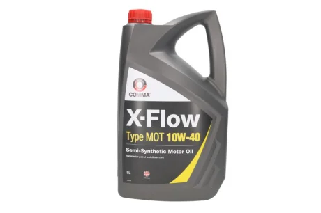 Моторна олива X-FLOW (5L) 10W40 (підходить для дизельних та бензинових двигунів) COMMA X-FLOW MOT 10W40 5L