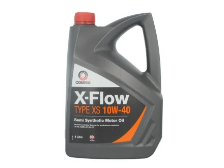 Моторна олива X-FLOW (4L) 10W40 API CF SL ACEA A3 B3 COMMA X-FLOW XS 10W40 SEMI. 4L