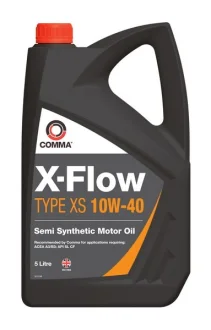 Моторна олива X-FLOW (5L) 10W40 API CF SL ACEA A3 B3 COMMA X-FLOW XS 10W40 SEMI. 5L