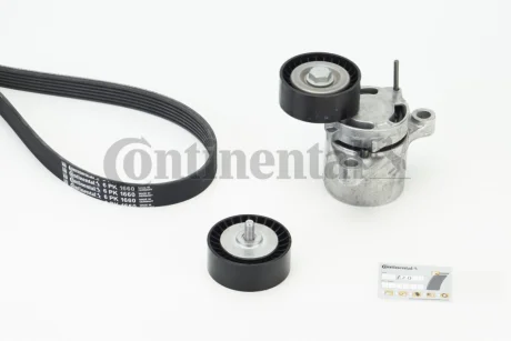 Комплект ременя генератора BMW (F30/F80) 12-/5 (F10/G30) 2.0d (B47) 13- (6PK1666) Contitech 6PK1660K5