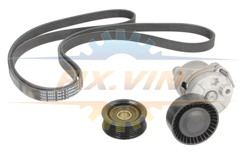 Комплект ременя генератора MB C-class (W203) 2.2-2.7 CDI (OM611/OM612) 00- (6PK2260) Contitech 6PK2260K2 (фото 1)