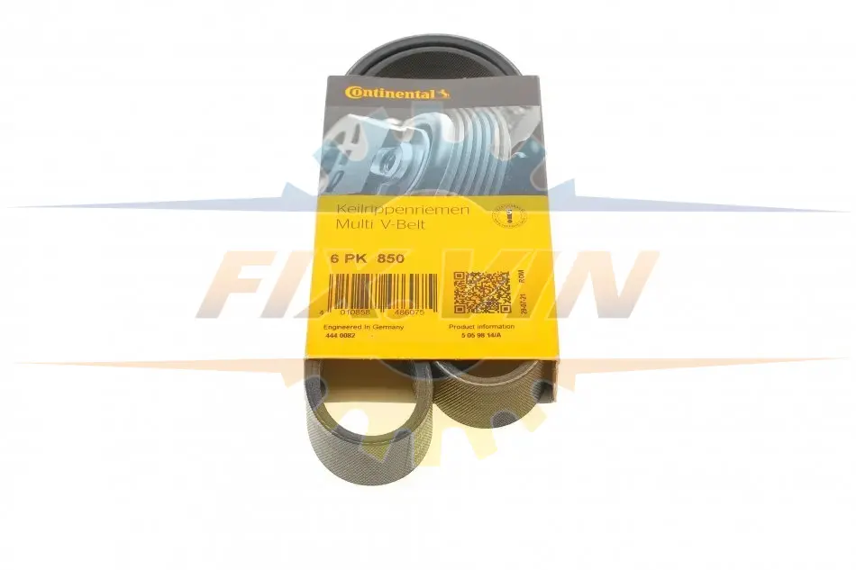 Ремінь генератора Citroen C1/Peugeot 107/Toyota Aygo 1.0 i 05-14 CONTINENTAL Contitech 6PK850 (фото 1)