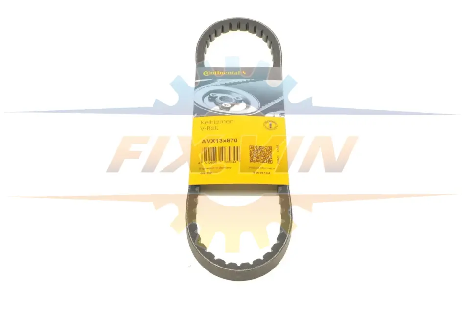 Ремінь генератора Hyundai Accent 00-10/Kia Cerato/Rio 1.4-1.6 04- CONTINENTAL Contitech AVX13X670 (фото 1)