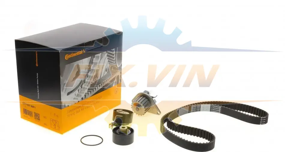 Комплект пасу ГРМ з насосом Citroen C4/Peugeot 307 Contitech CT1101WP1 (фото 1)