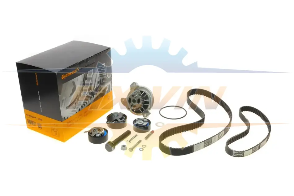Комплект ГРМ + ТНВД + помпа VW LT 2.5SDI/VW T4 2.5 TDI 96-06 (26.4x122z/20.8x81z) (3 ролика+2 ременя) CONTINENTAL Contitech CT939WP11PRO (фото 1)