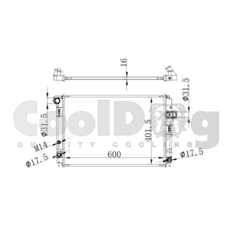 Радатор охолодження CoolDog CLD0203