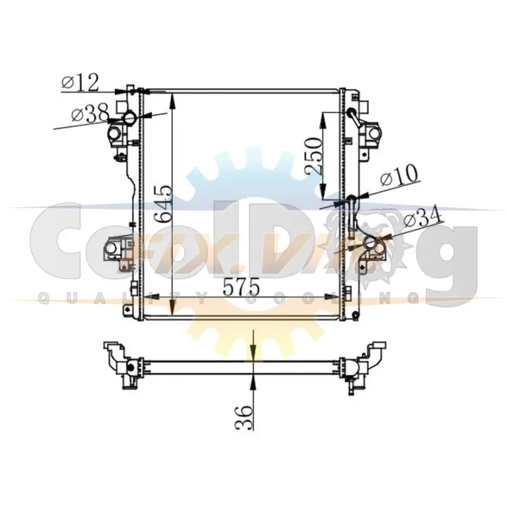 Радатор охолодження CoolDog CLD0205 (фото 1)