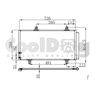 Радіатор кондиціонера CoolDog CLD4002