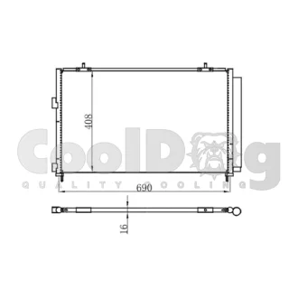 Радіатор кондиціонера CoolDog CLD4009