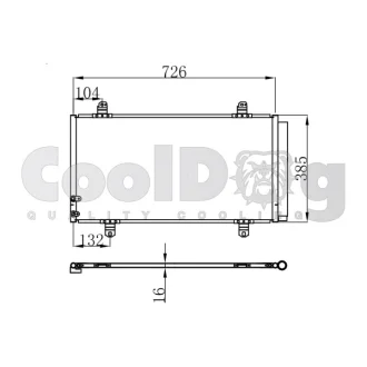 Радіатор кондиціонера CoolDog CLD4010