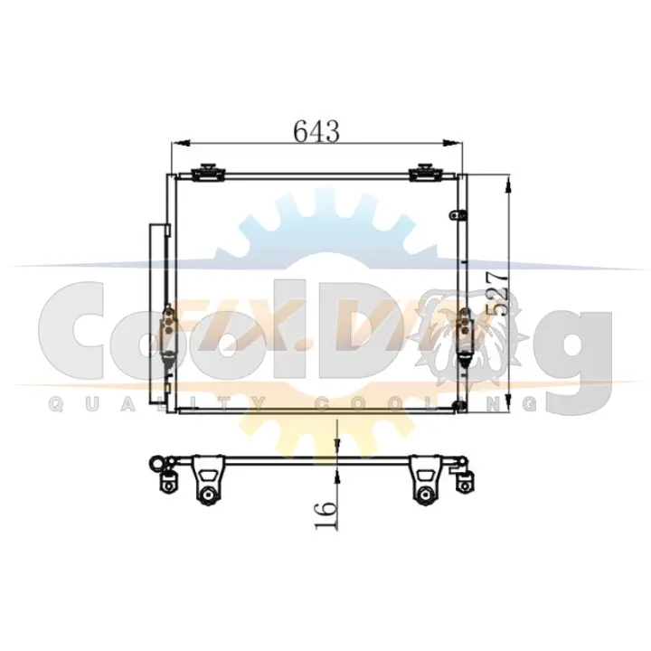 Радіатор кондиціонера CoolDog CLD4025 (фото 1)