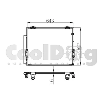 Радіатор кондиціонера CoolDog CLD4025