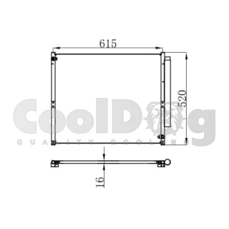 Радіатор кондиціонера CoolDog CLD4027