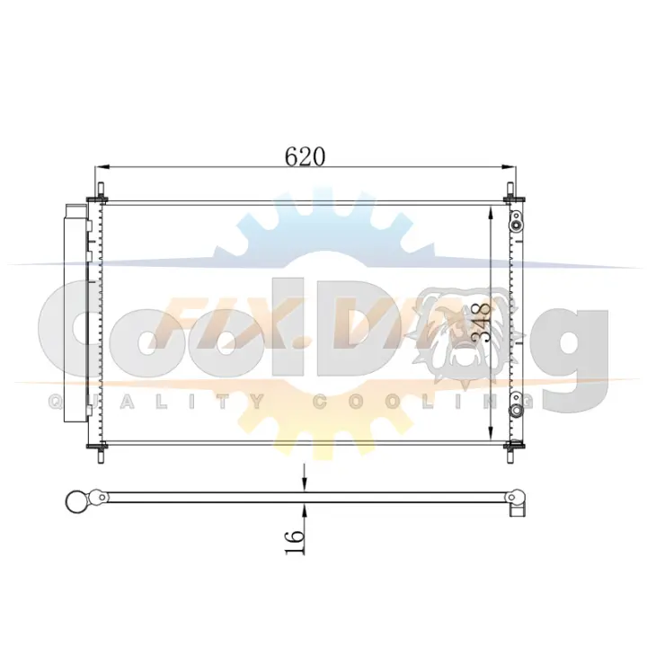 Радіатор кондиціонера CoolDog CLD4032 (фото 1)