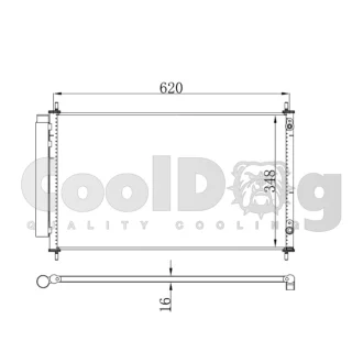 Радіатор кондиціонера CoolDog CLD4032