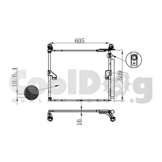 Радіатор кондиціонера CoolDog CLD4036