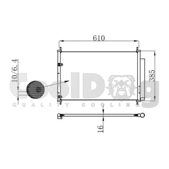 Радіатор кондиціонера CoolDog CLD4037