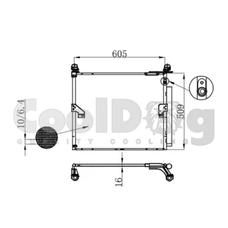 Радіатор кондиціонера CoolDog CLD4040