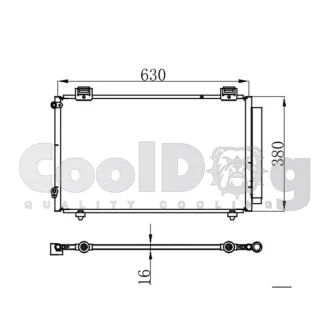 Радіатор кондиціонера CoolDog CLD4047
