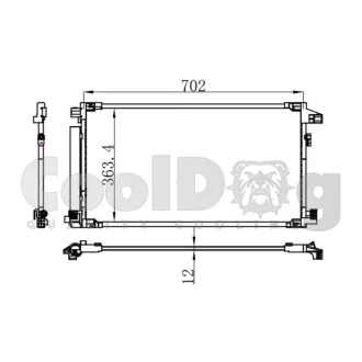 Радіатор охолодження CoolDog CLD4054