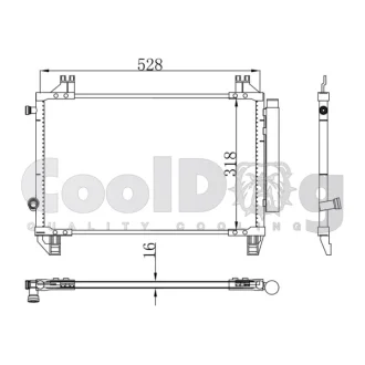 Радіатор охолодження CoolDog CLD4057
