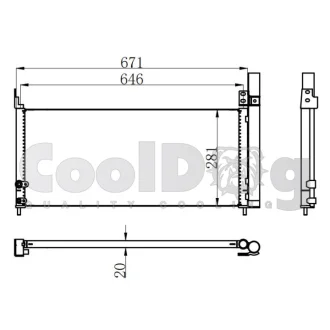Радіатор кондиціонера CoolDog CLD4059