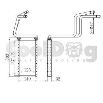 Радіатор пічки CoolDog CLD6005