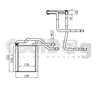 Радіатор пічки CoolDog CLD6007
