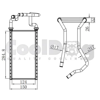 Радіатор пічки CoolDog CLD6010