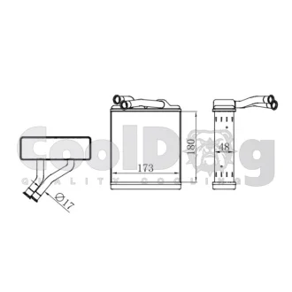 Радіатор пічки CoolDog CLD6013