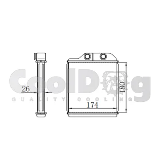 Радіатор пічки CoolDog CLD6018