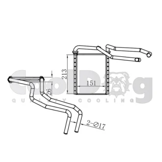 Радіатор пічки CoolDog CLD6024