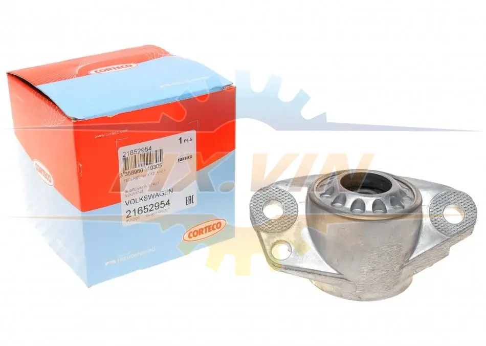 Подушка амортизатора (заднього) VW Bora/Golf IV 96-/Skoda Octavia/Fabia/Rapid CORTECO 21652954 (фото 1)