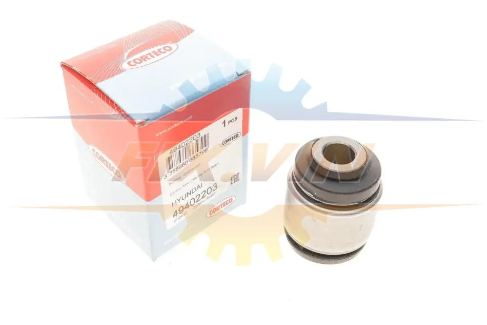 Сайлентблок важеля (заднього) Hyundai Elantra/I30/IX55/Santa Fe/Kia Cee\'d/Optima/Sorento/Sportage 05- CORTECO 49402203 (фото 1)