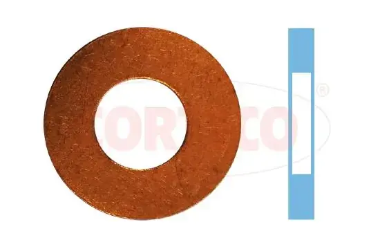 Кольцо уплотнительное форсунки медное PSA 1.6 Hdi (компл. 4шт) Cortec CORTECO 49430669 (фото 1)