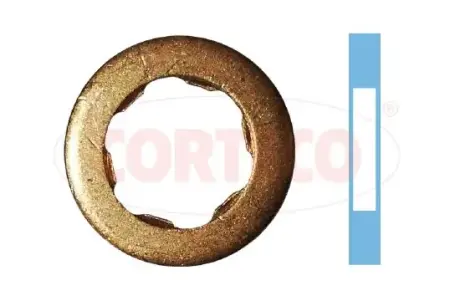 Кольцо уплотнительное форсунки медное VAG (компл. 4шт) Corteco CORTECO 49430683