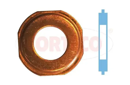 Шайба під форсунку Opel Combo 1.7 CDTI 04- (8x14.45x2) CORTECO 49430759 (фото 1)