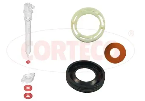 Комплект ущільнювачив форсунки CITROEN/PEUGEOT \'\'1.6HDI \'\'04-17 CORTECO 49445011 (фото 1)
