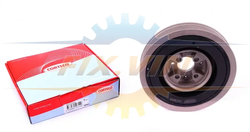 Шків колінвала AUDI/FORD/SEAT/VW 80/A6/Galaxy/Cordoba/Caddy II/Golf III,IV/Passat/Polo/Transporter I CORTECO 80000204 (фото 1)